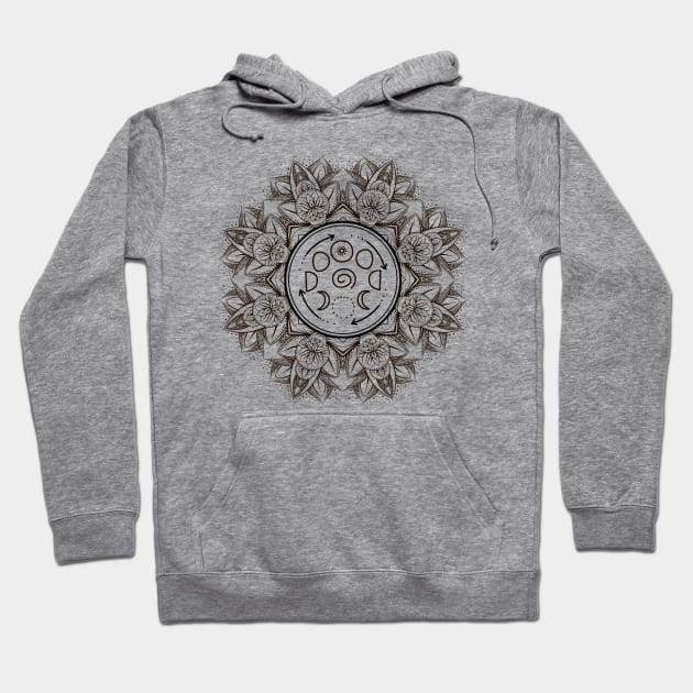 Lotus Mandala 23 Hoodie by Olga Berlet